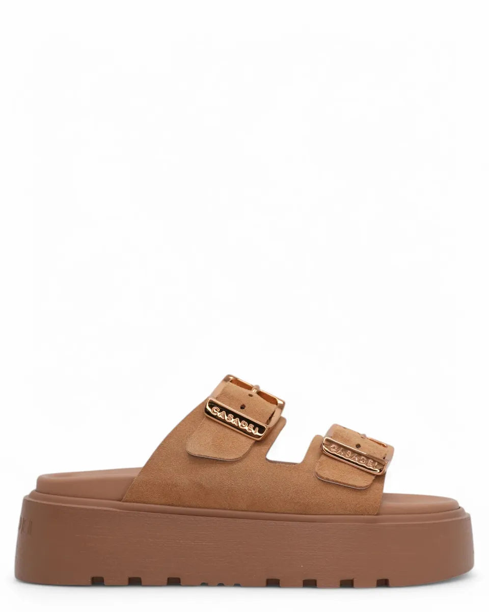 Sandalo Buckles con maxi fibbie-Casadei-Ciabatte-Vittorio Citro Boutique