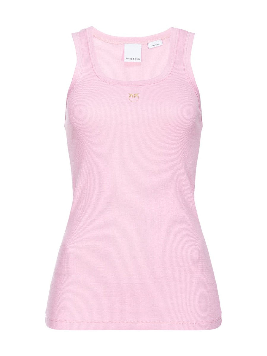 Tank Top Ricamo Calcolatore Love Birds-Pinko-Top-Vittorio Citro Boutique