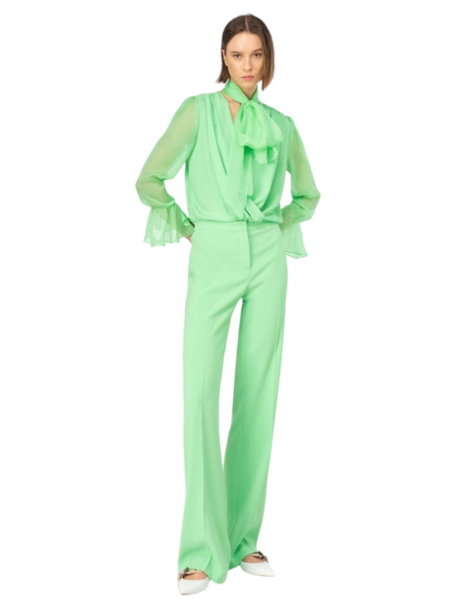 Pantaloni Hulka Flare-Fit in Crêpe-Pinko-Pantaloni-Vittorio Citro Boutique
