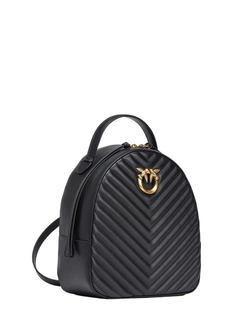 Zaino Love Backpack in Pelle Nappata Trapuntata-Pinko-Zaini-Vittorio Citro Boutique