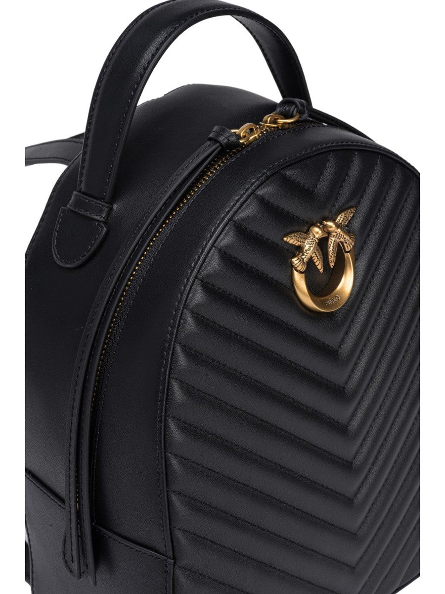 Zaino Love Backpack in Pelle Nappata Trapuntata-Pinko-Zaini-Vittorio Citro Boutique