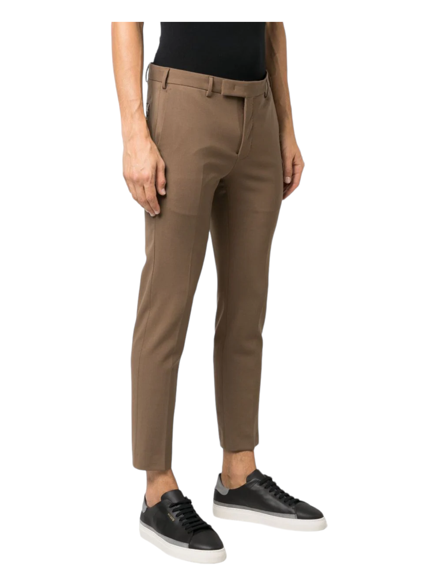 Pantalone dieci stretch in lana-Pt Torino-Pantaloni-Vittorio Citro Boutique