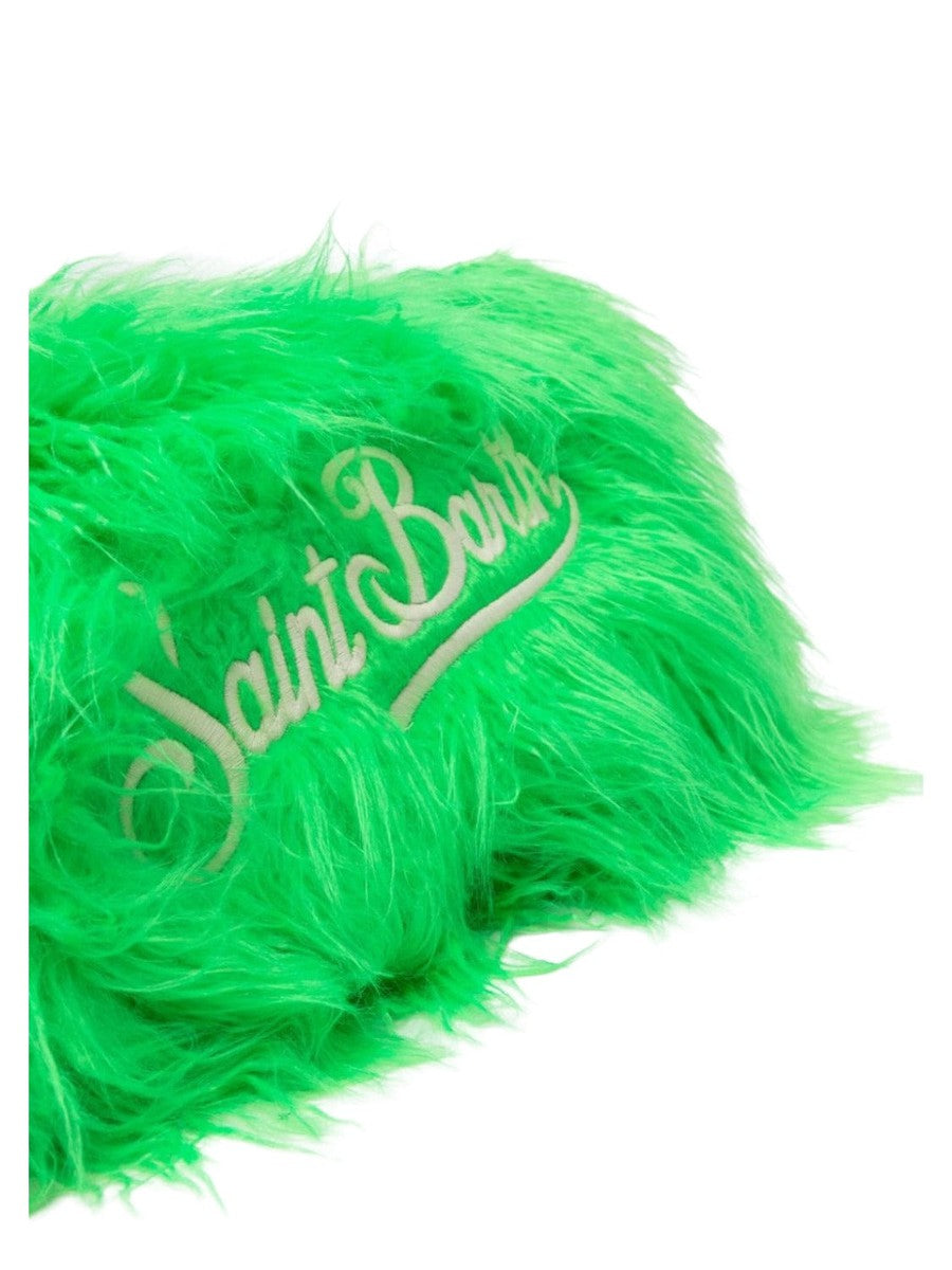 Pochette Mildred in pelo con ricamo Saint Barth-Pochette-Mc2 Saint Barth-Vittorio Citro Boutique