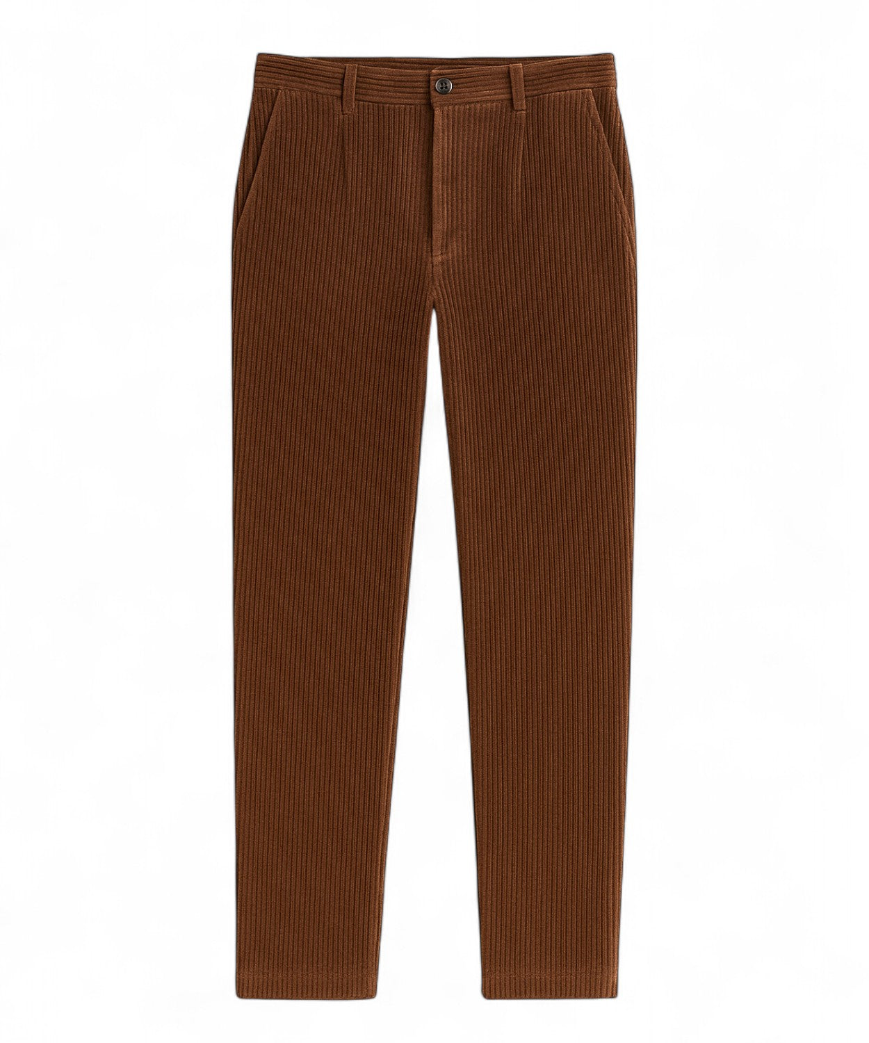Pantalone con Pence in Velluto a coste Larghe in Cotone Stretch-Michael Coal-Pantaloni-Vittorio Citro Boutique