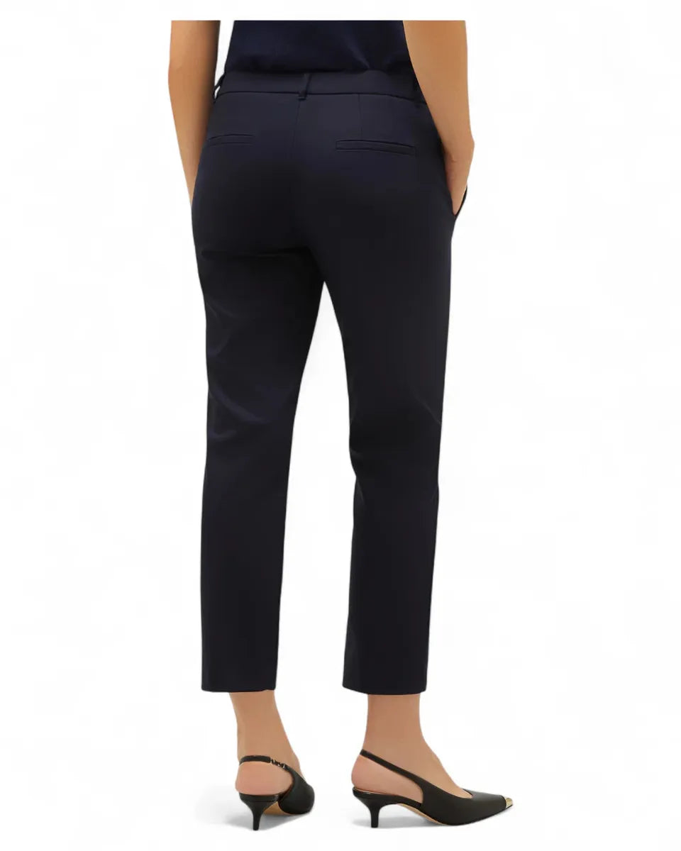 Pantalone in Cotone Stretch a Sigaretta-Marella-Pantaloni-Vittorio Citro Boutique