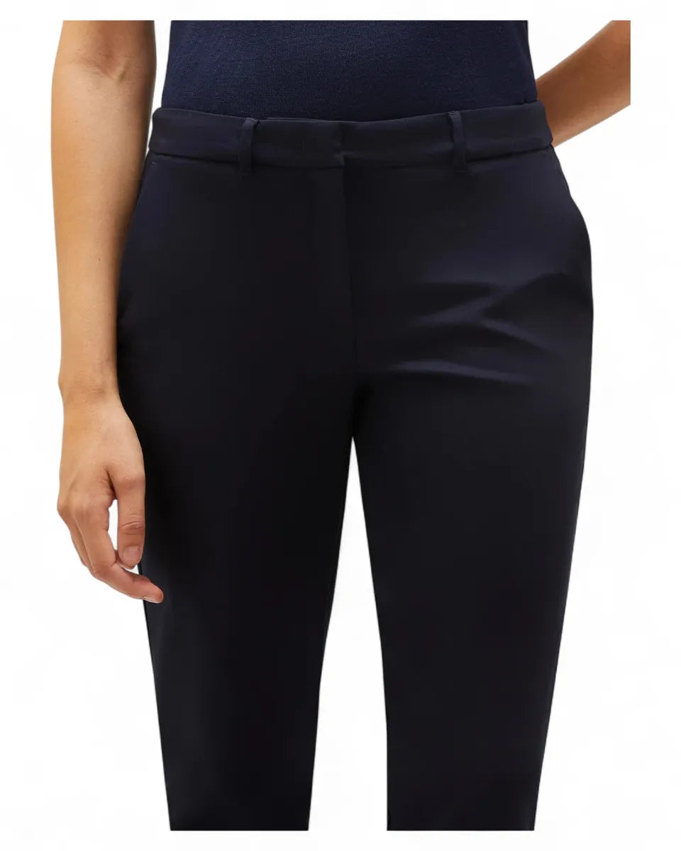 Pantalone in Cotone Stretch a Sigaretta-Marella-Pantaloni-Vittorio Citro Boutique