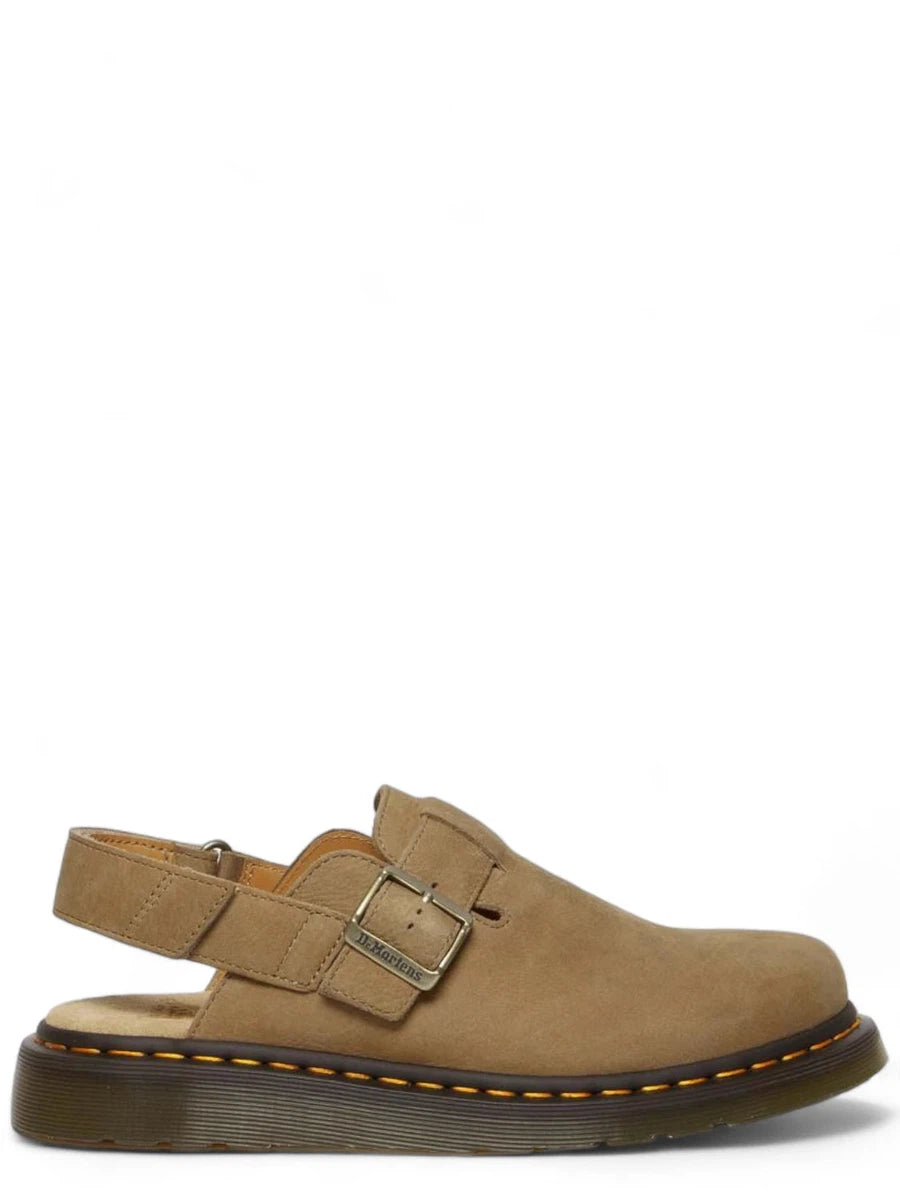 Jorge Mules II in Nabuk Martellata con Cinturino-Dr. Martens-Sandali-Vittorio Citro Boutique