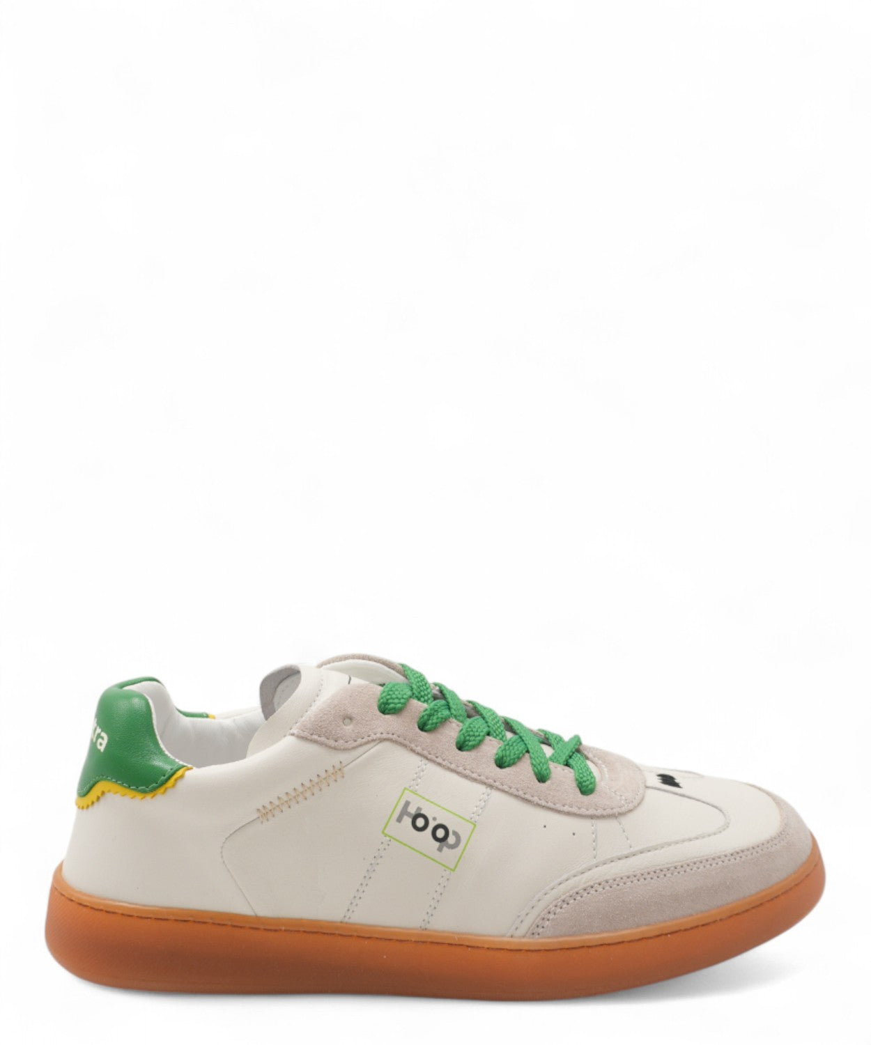 Sneakers Ho’op Start Green Yellow in Pelle-HO'OP-Sneakers-Vittorio Citro Boutique