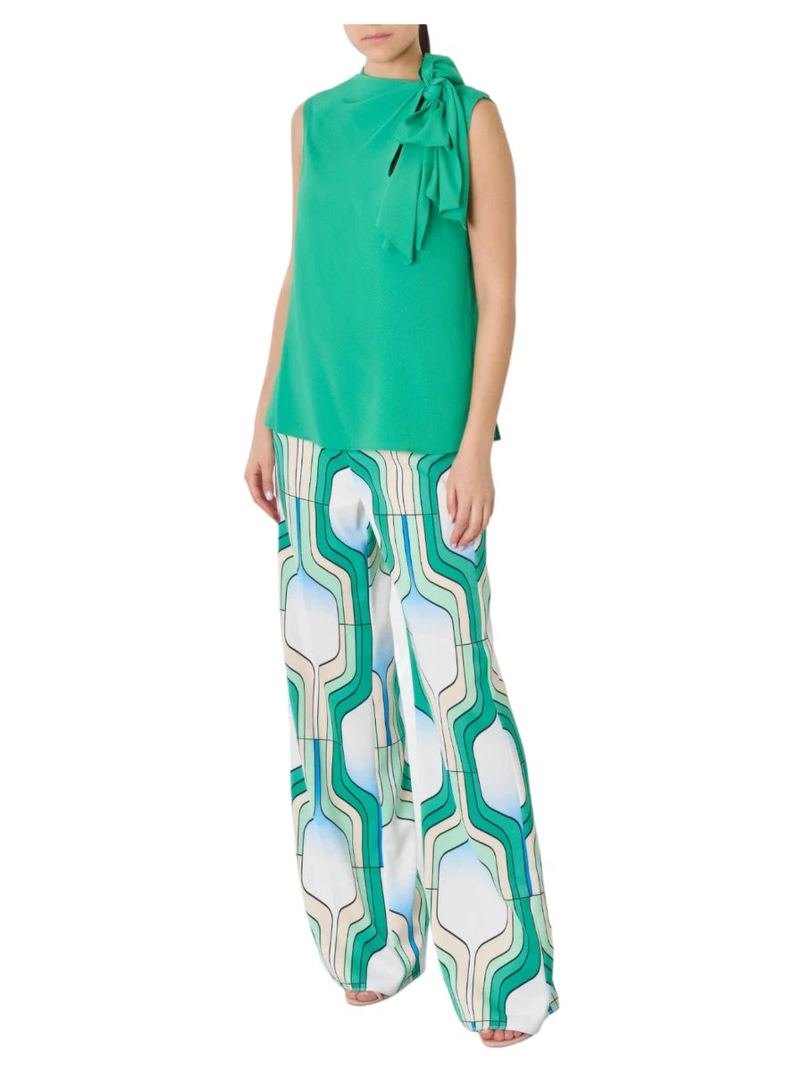 Top Divo con Fiocco in Crêpe Misto Seta-Top-Marella-Vittorio Citro Boutique