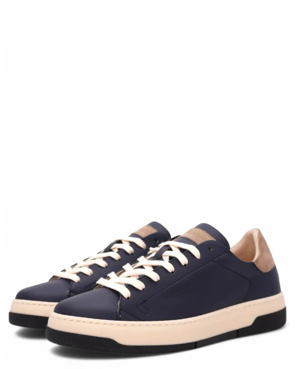 Sneakers in Pelle con Suola Bicolore-Brian Mills-Sneakers-Vittorio Citro Boutique