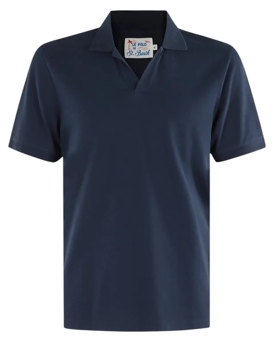 Polo Uomo in Jersey di Cotone Brighton Tinta in Capo-Mc2 Saint Barth-Polo-Vittorio Citro Boutique