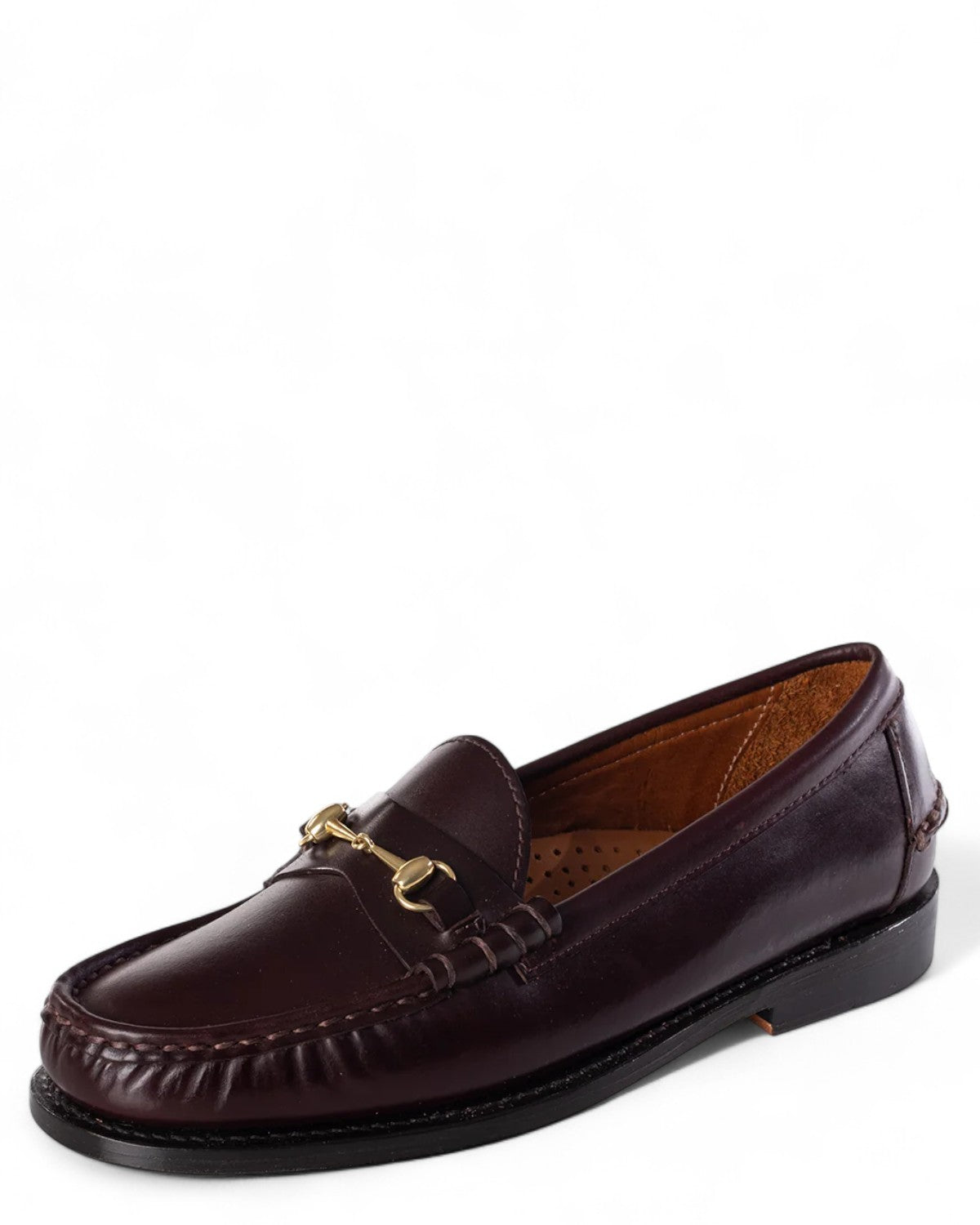 Mocassino donna Joe Modena Citysides in pelle scamosciata con morsetto dorato, design classico e comfort per outfit casual chic.