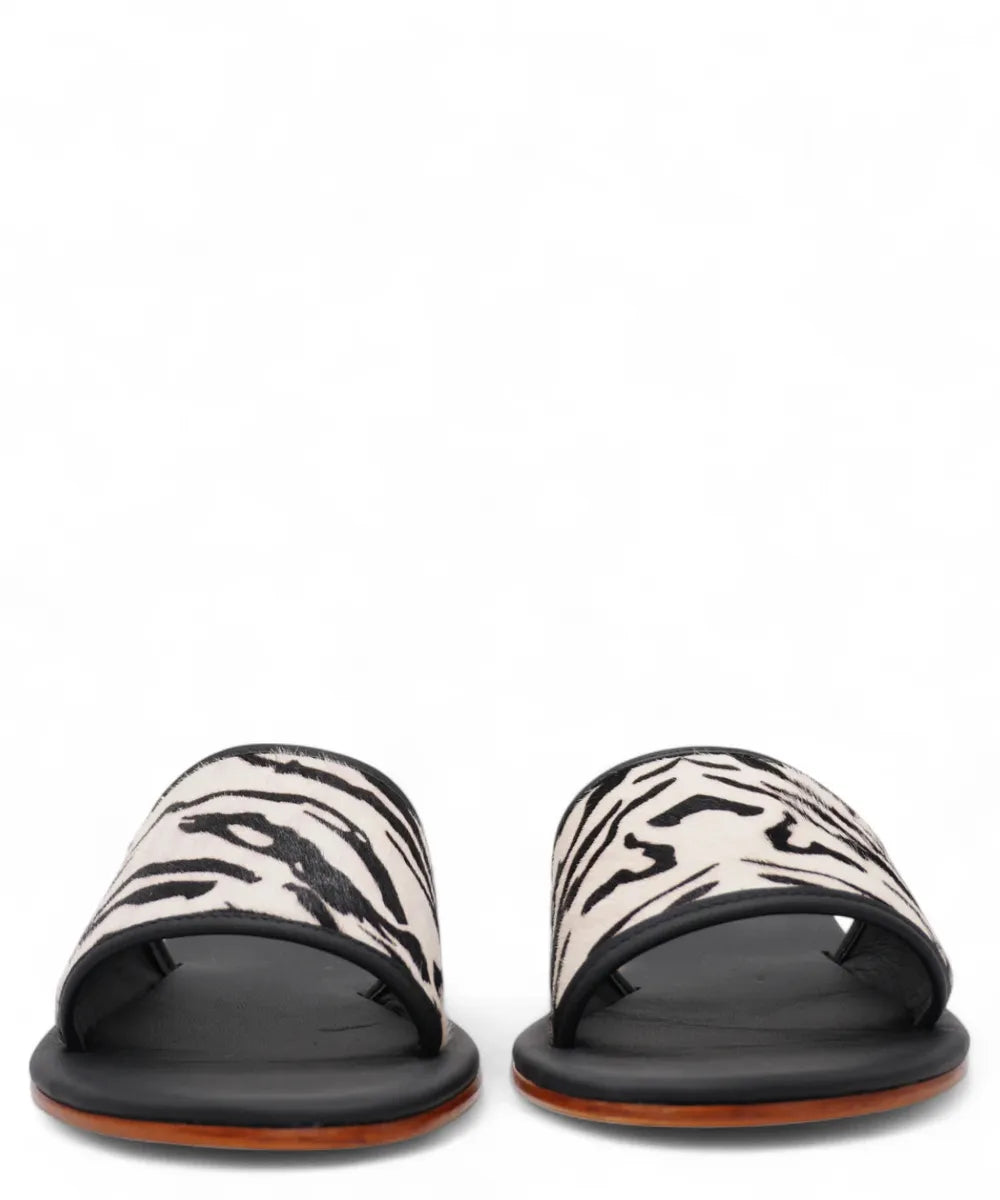 Sandalo Capri Artigianale Animalier a Fascia-Capri Vittorio Citro-Ciabatte-Vittorio Citro Boutique