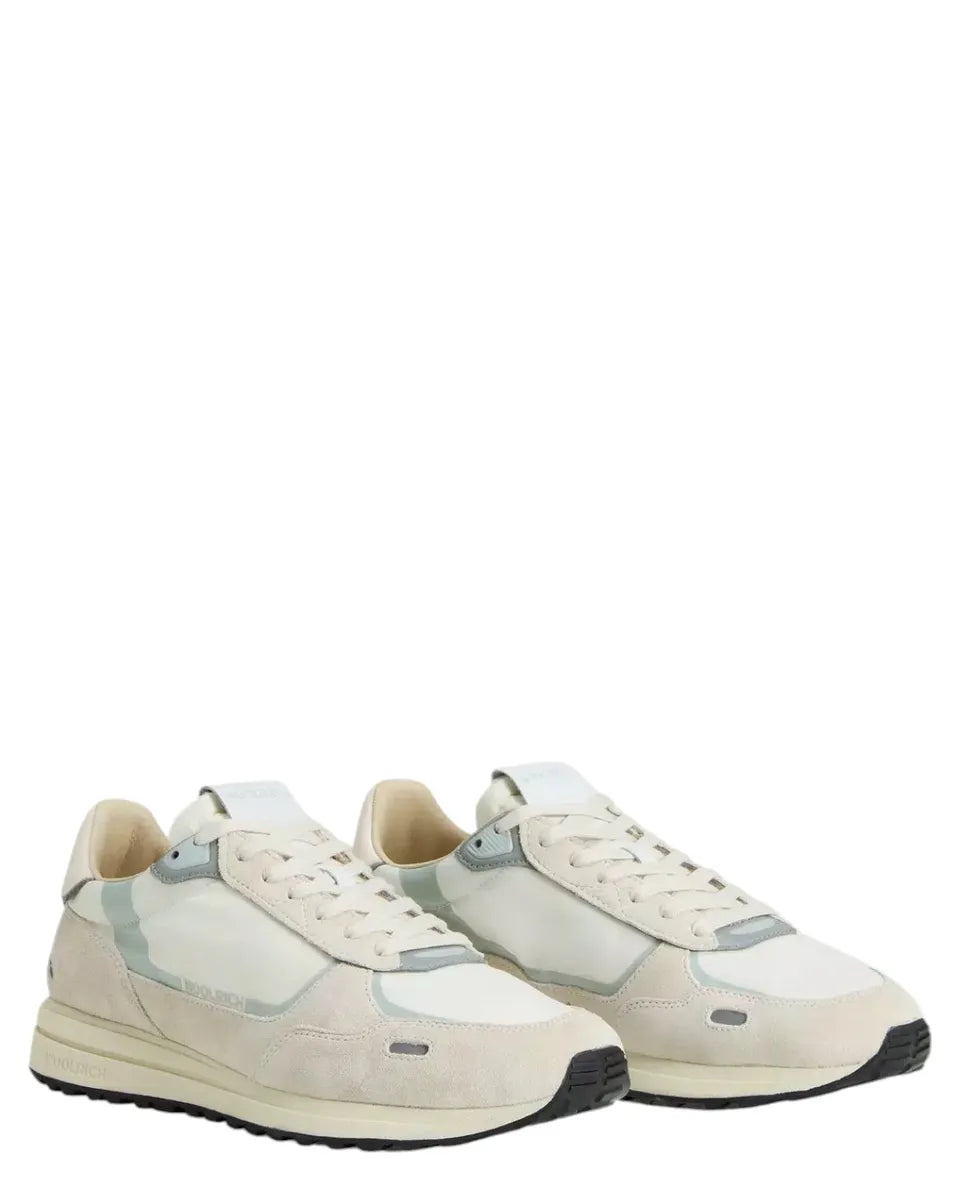 Sneakers Retro in Nylon con Dettagli in Pelle e Camoscio-Woolrich-Sneakers-Vittorio Citro Boutique