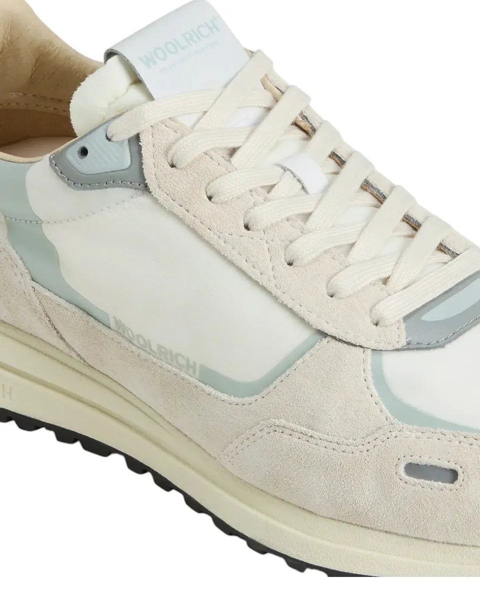 Sneakers Retro in Nylon con Dettagli in Pelle e Camoscio-Woolrich-Sneakers-Vittorio Citro Boutique