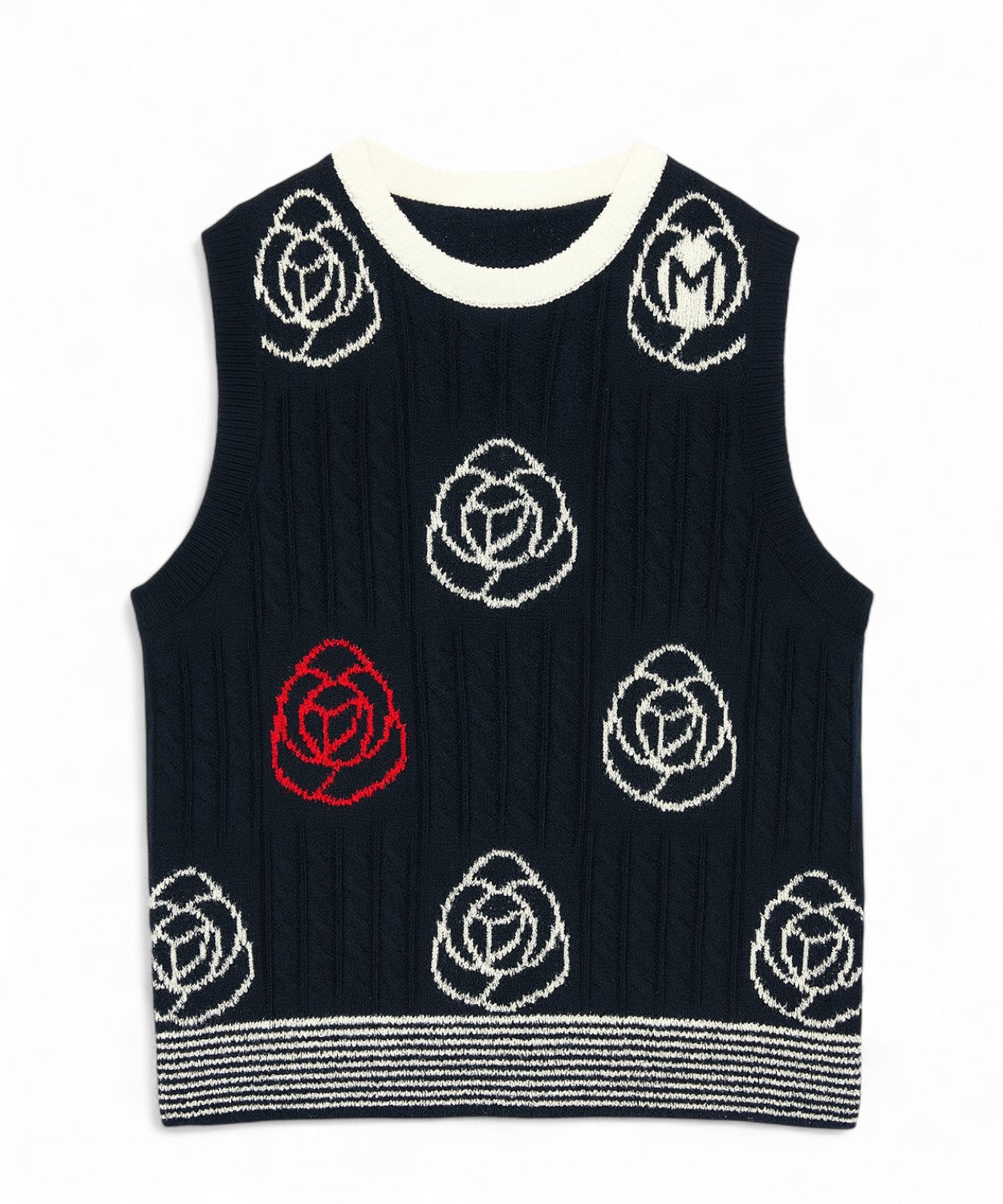 Smanicato Didimo in maglia di lana e cotone-Marella-Gilet-Vittorio Citro Boutique