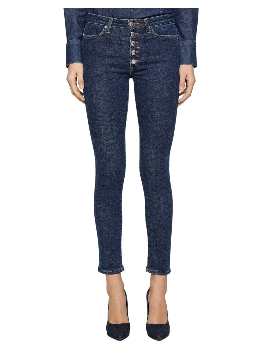 Jeans Skinny Iris bottoni gioiello-Dondup-Jeans-Vittorio Citro Boutique