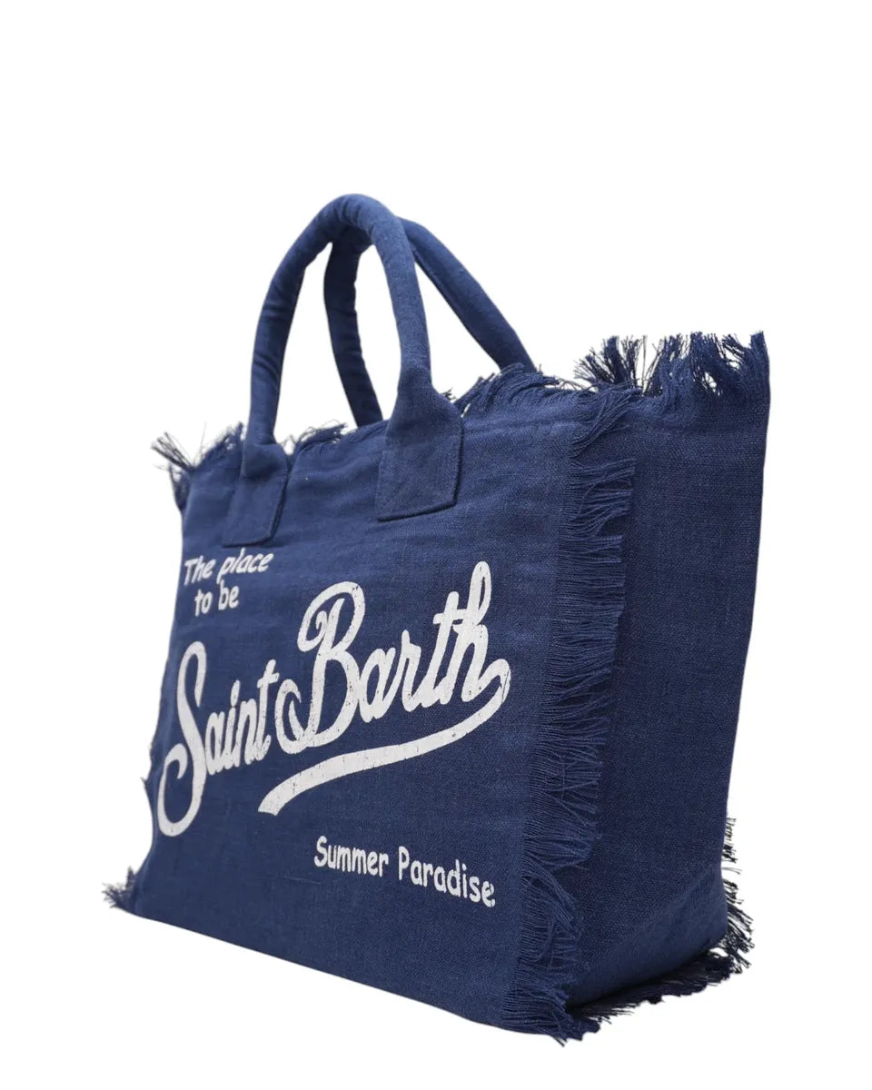Borsa tote Vanity in lino-Borse a spalla-Mc2 Saint Barth-Vittorio Citro Boutique