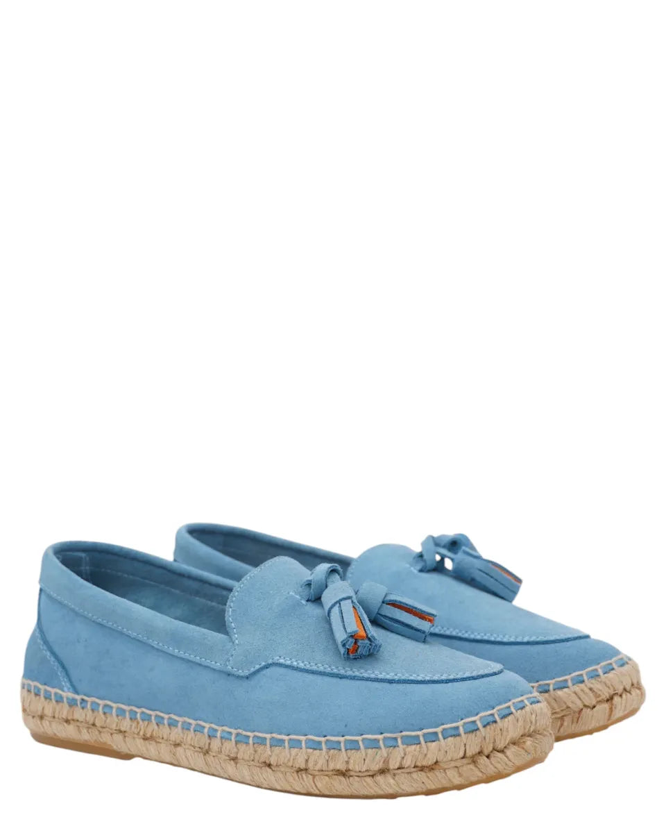 Mocassini Borlas artigianale in pelle e juta con campanellino-ABARCA-Mocassini-Vittorio Citro Boutique