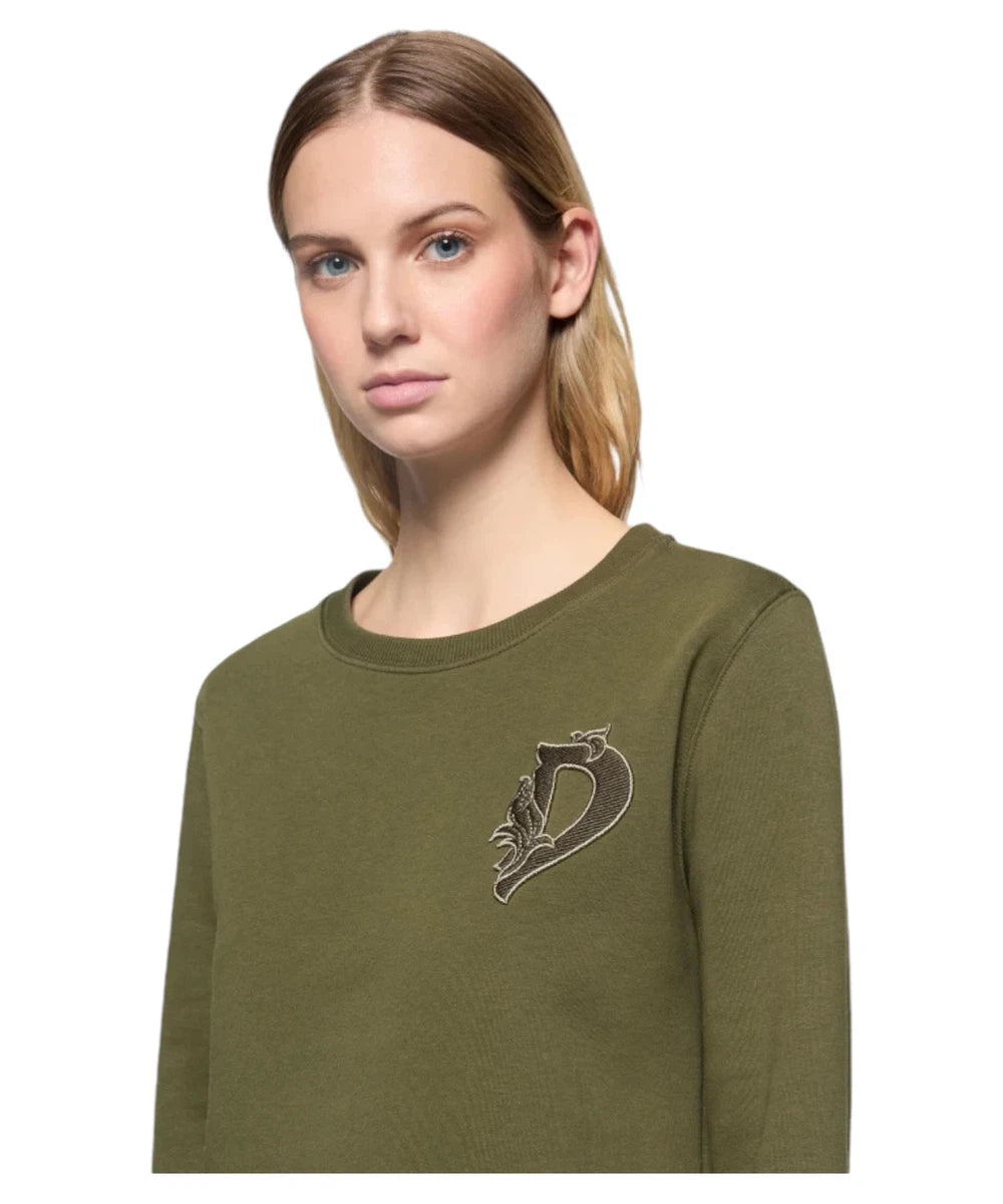 Felpa Girocollo Regular con maxi logo-Dondup-Felpe-Vittorio Citro Boutique