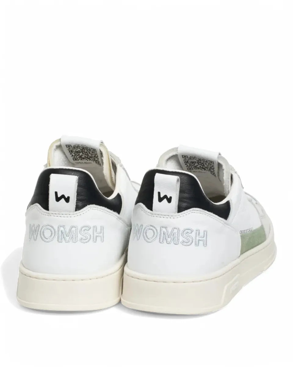 Sneakers Hyper White Tea Black in Pelle-WOMSH-Sneakers-Vittorio Citro Boutique