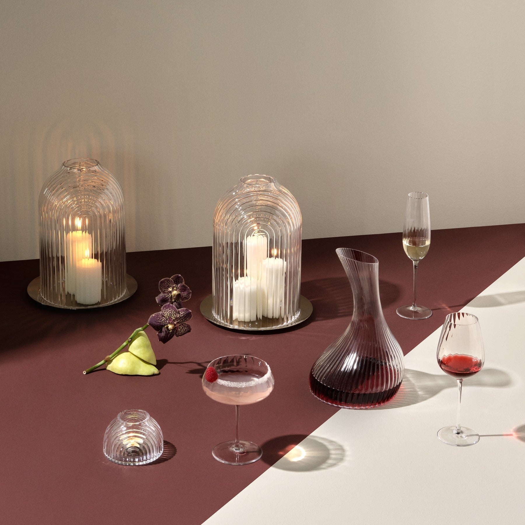 Round Up Set of 2 Sparkling wine glasses-NUDE EU-Sparkling wine glass-Vittorio Citro Boutique