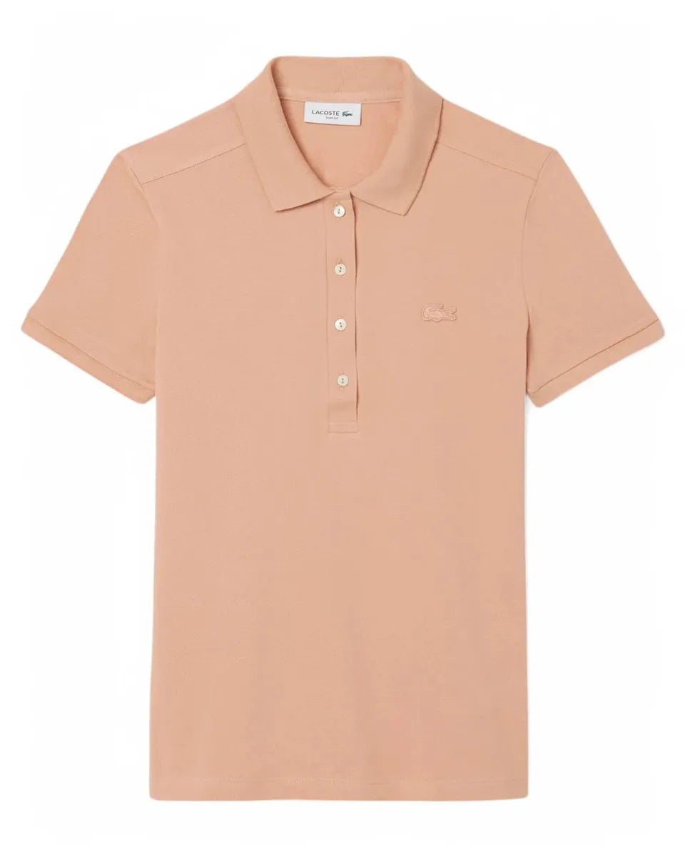 Polo da Donna Lacoste Slim Fit in Piqué di Cotone Stretch-LACOSTE-Polo-Vittorio Citro Boutique