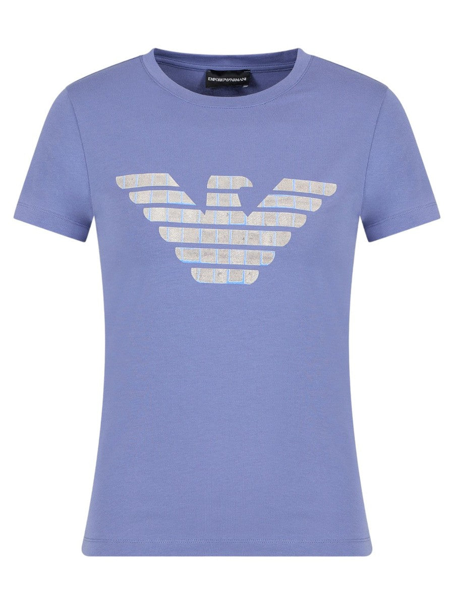 T-shirt ASV in Jersey Organico con Maxi Stampa Aquila-T-shirt-Emporio Armani-Vittorio Citro Boutique