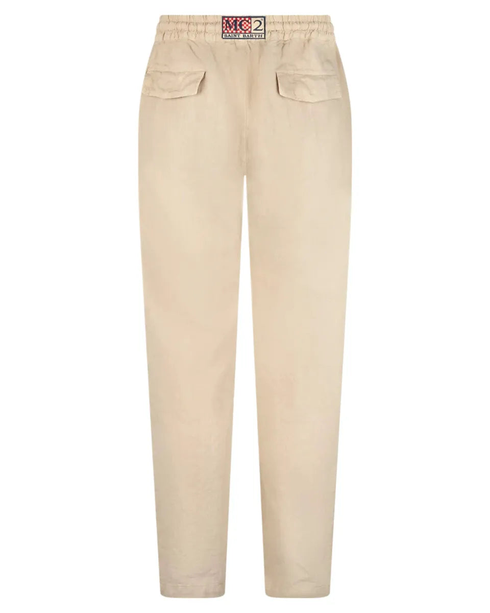 Pantaloni Uomo in Lino Calais-Mc2 Saint Barth-Pantaloni-Vittorio Citro Boutique