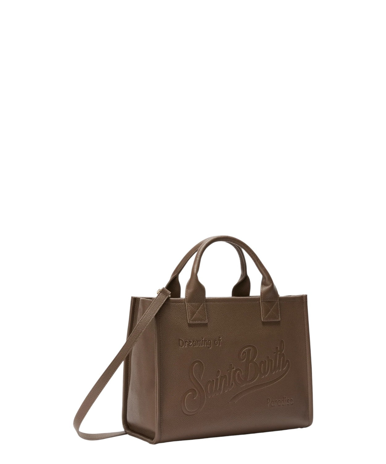 Borsa Tote in Pelle con Logo in Rilievo-Borse a mano-Mc2 Saint Barth-Vittorio Citro Boutique