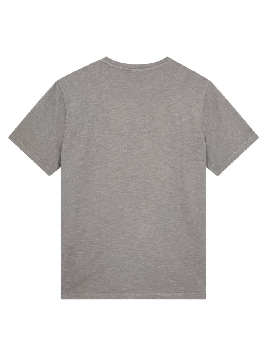 T-shirt Regular in Jersey Fiammato con Logo D-Dondup-T-shirt-Vittorio Citro Boutique