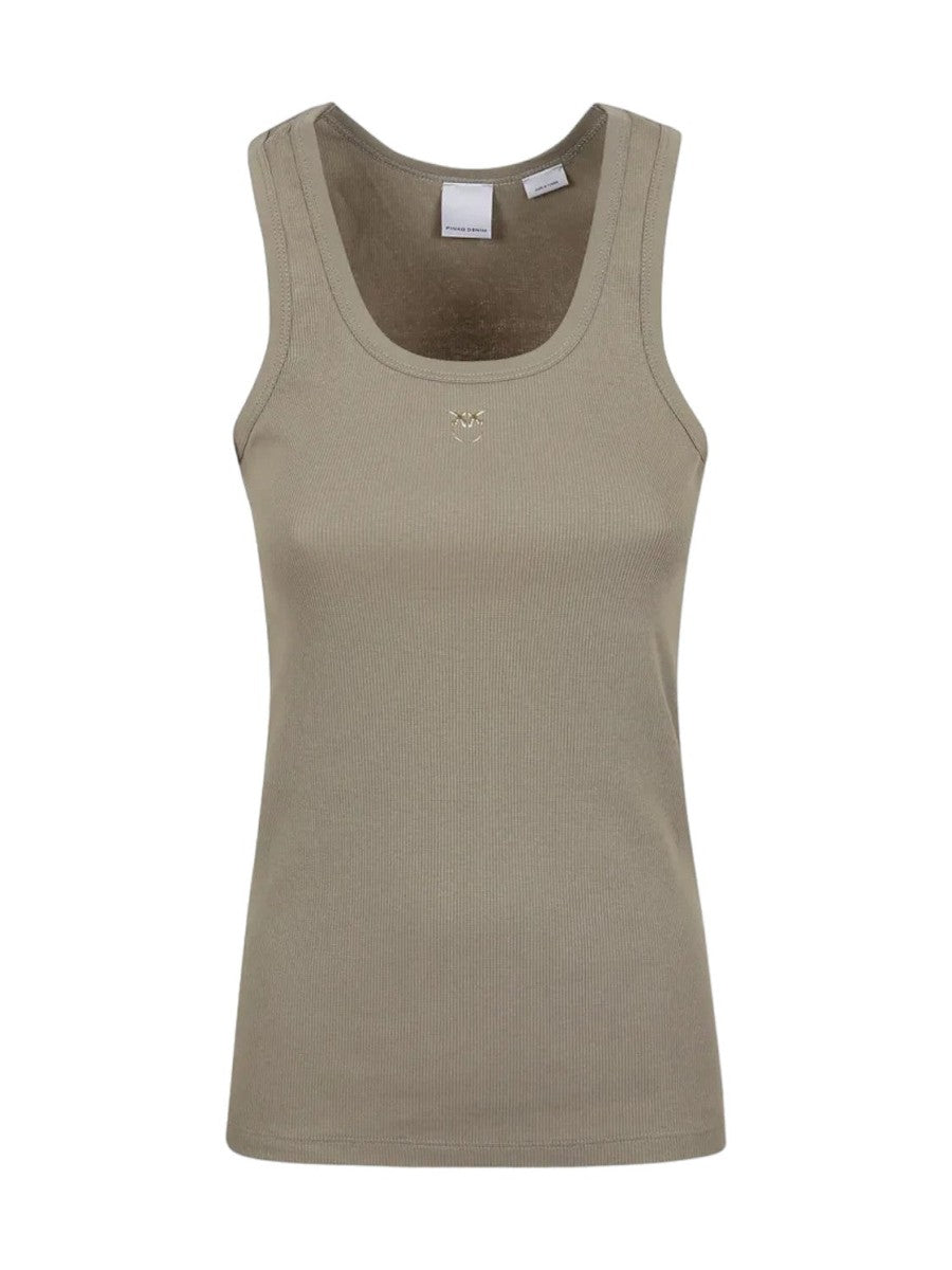Tank Top Ricamo Calcolatore Love Birds-Pinko-Top-Vittorio Citro Boutique