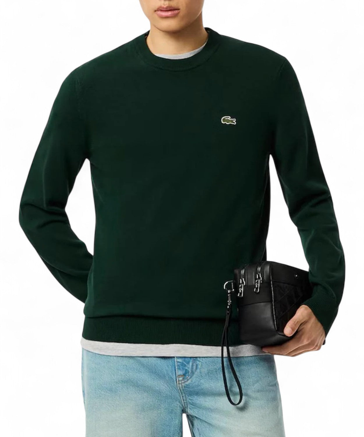 Maglione girocollo in misto lana-LACOSTE-Maglieria-Vittorio Citro Boutique