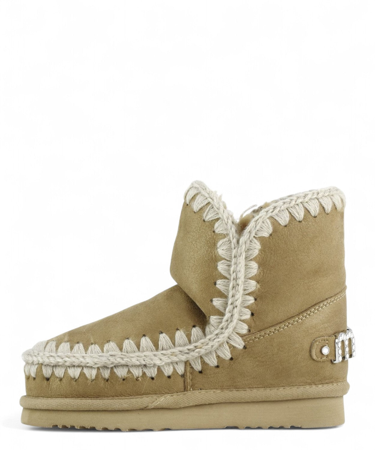 Eskimo 18 con Logo in Strass in Montone Double-Face