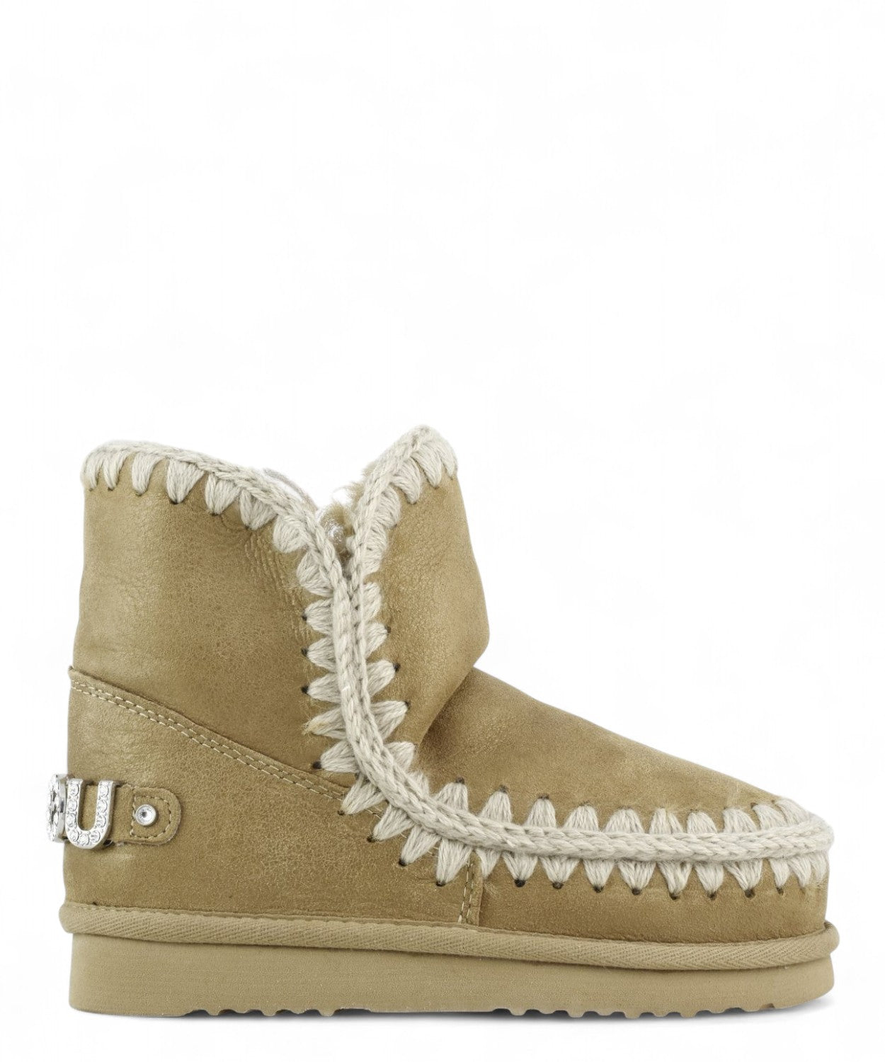 Eskimo 18 con Logo in Strass in Montone Double-Face