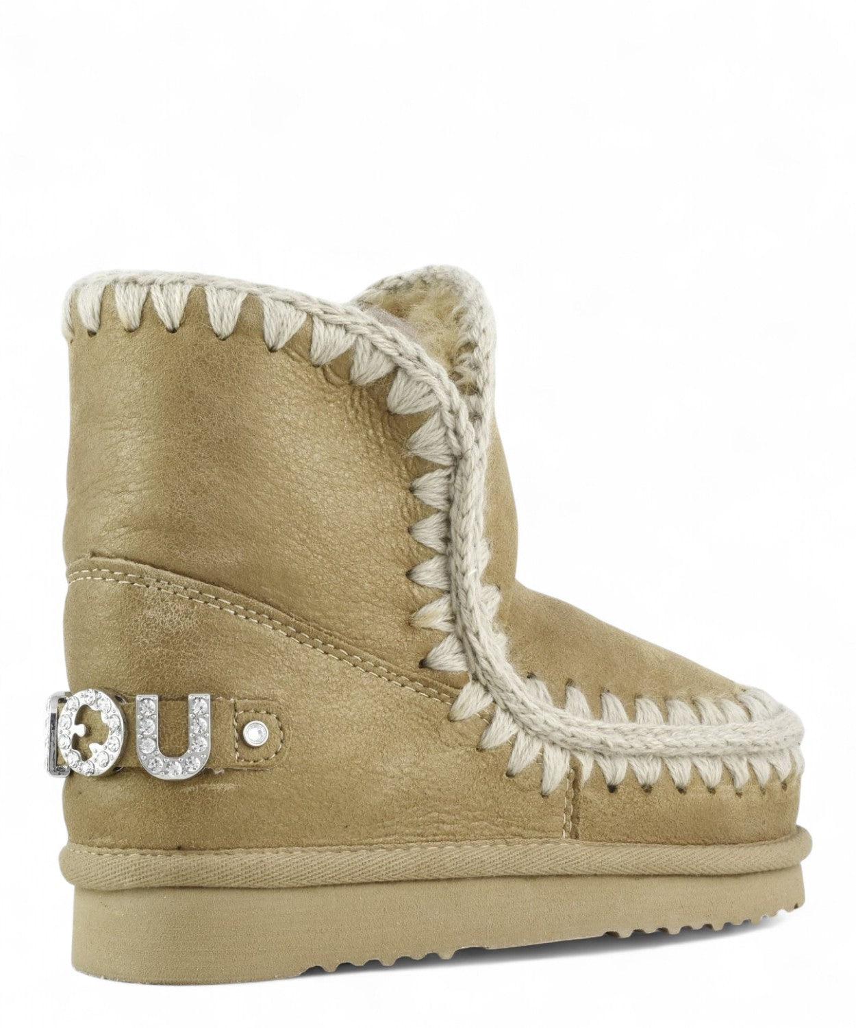 Eskimo 18 con Logo in Strass in Montone Double-Face