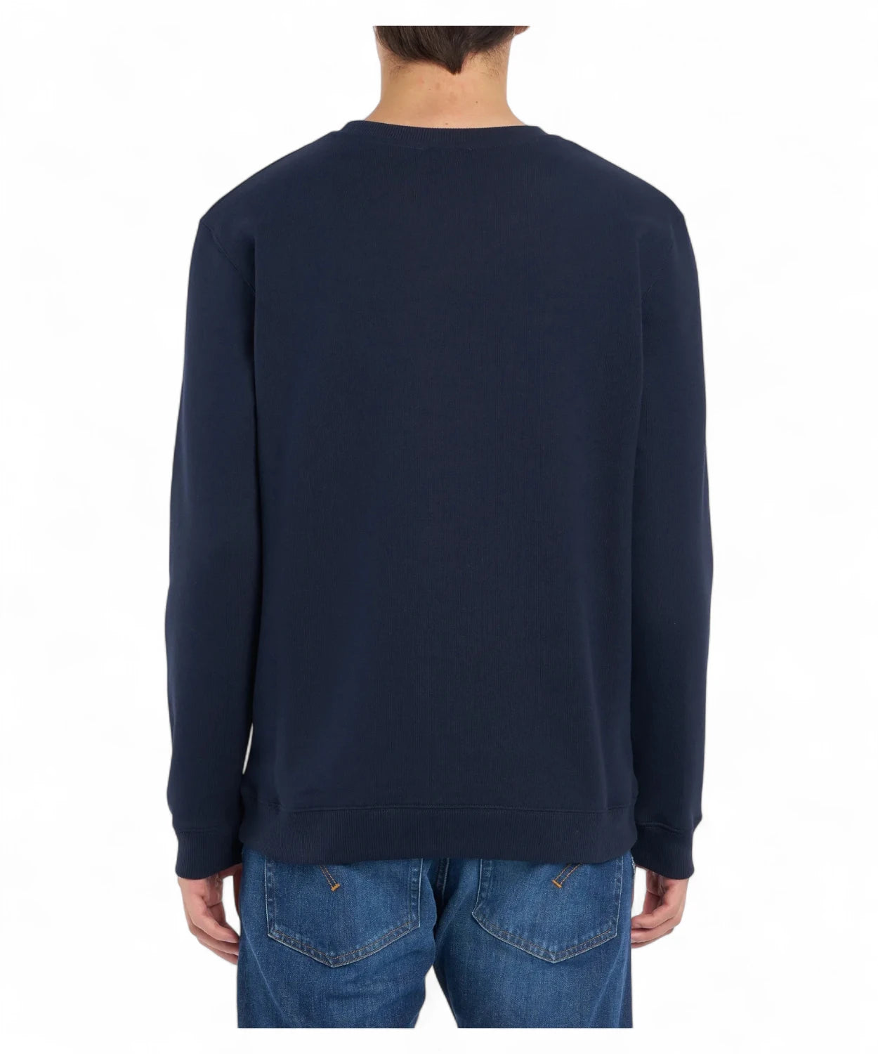 Felpa girocollo in cotone con logo ricamato Dondup-Dondup-Felpe-Vittorio Citro Boutique