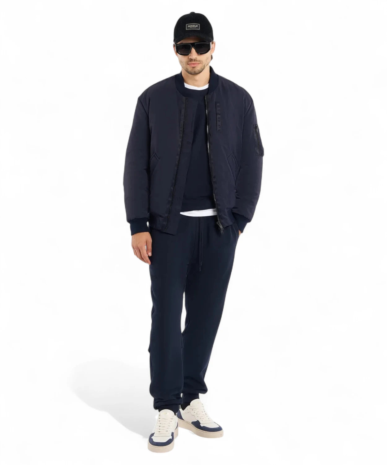 Felpa girocollo in cotone con logo ricamato Dondup-Dondup-Felpe-Vittorio Citro Boutique