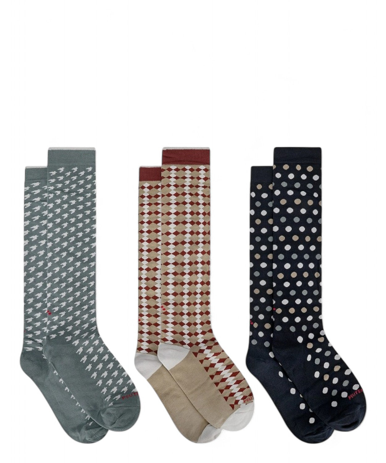 Set di 3 Calzini Fantasia Kit Donatello Print 02 Misto Cotone-Calze e calzini-Peuterey-Vittorio Citro Boutique