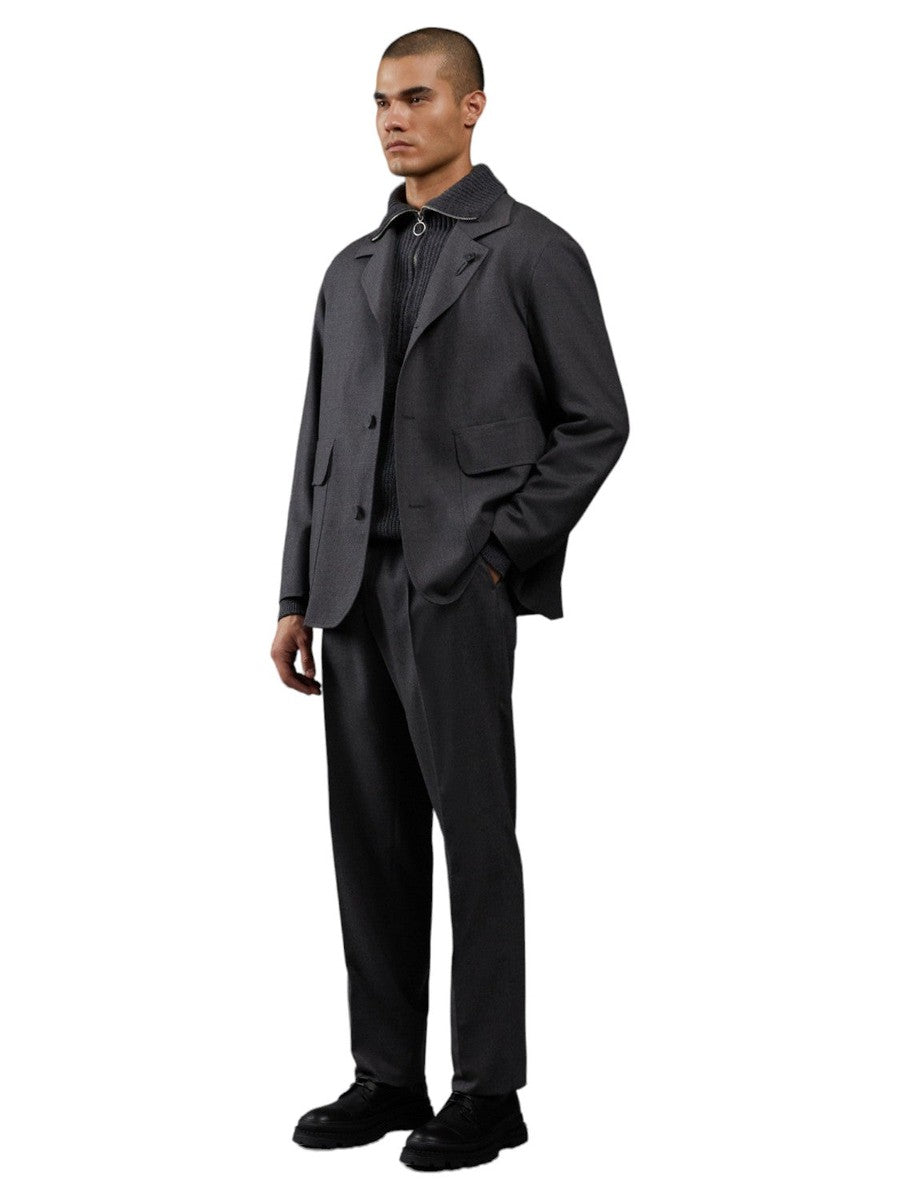 Pantalone grigio monotone-Lardini-Pantaloni-Vittorio Citro Boutique