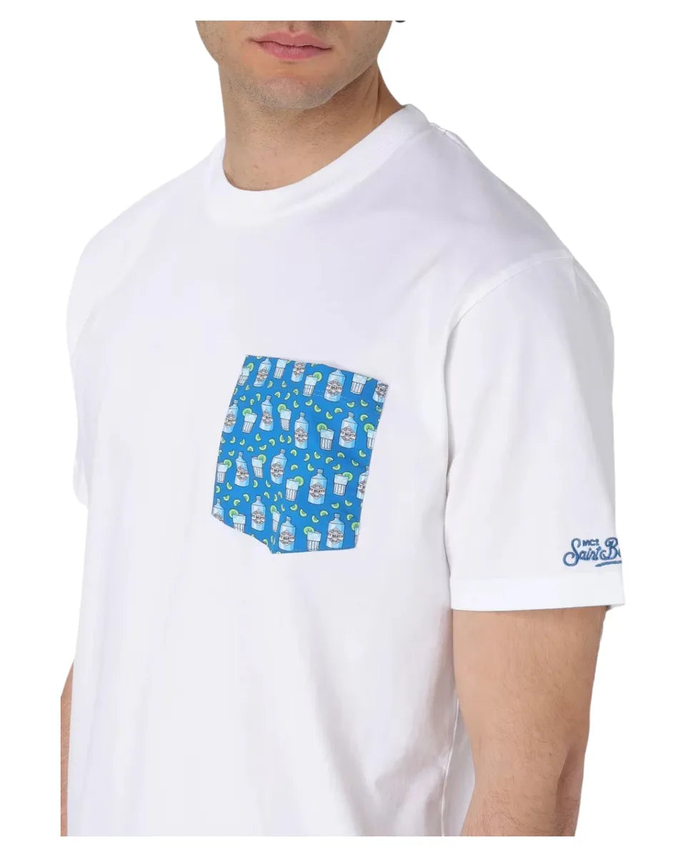 T-shirt con Taschino Stampa Gin-Mc2 Saint Barth-T-shirt-Vittorio Citro Boutique