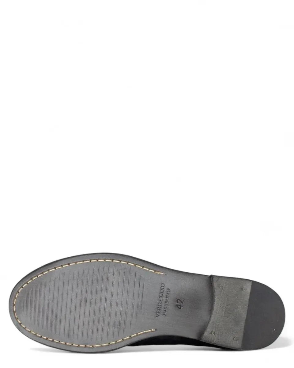 Scarpe Stringate in Vitello Intrecciato Blu-Stringate-Nicol Sadler-Vittorio Citro Boutique