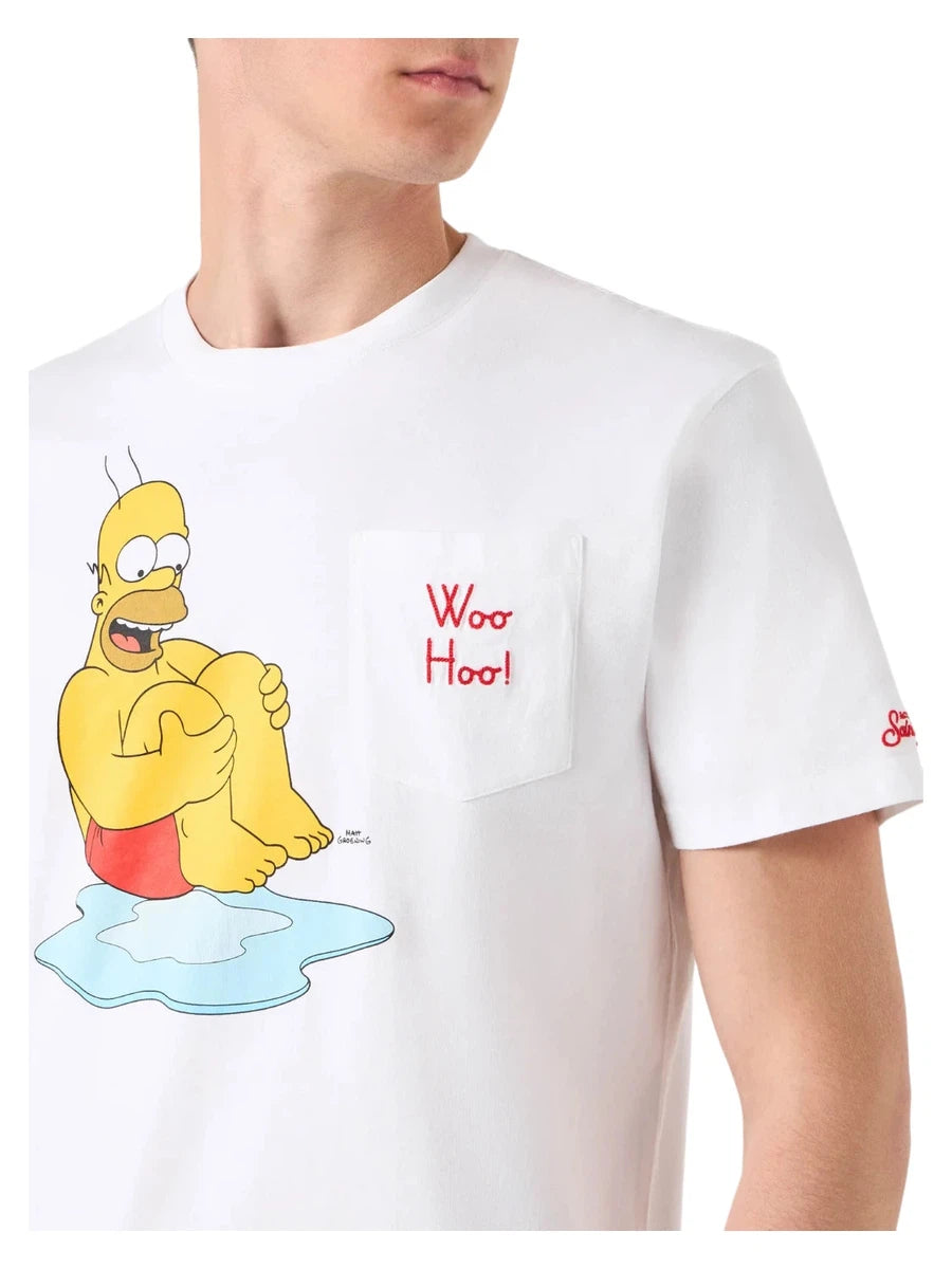 Cotone uomo t-shirt con stampa Homer | THE SIMPSONS SPECIAL EDITION-T-shirt-Mc2 Saint Barth-Vittorio Citro Boutique