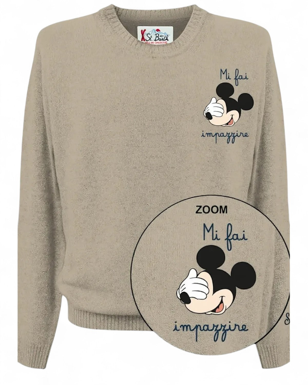 Maglione girocollo Heron Mi fai impazzire-Mc2 Saint Barth-Maglieria-Vittorio Citro Boutique