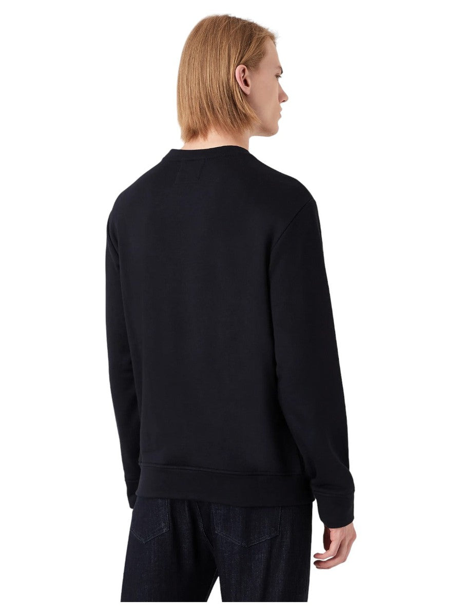 Felpa misto modal con stampa logo-Emporio Armani-Felpe-Vittorio Citro Boutique