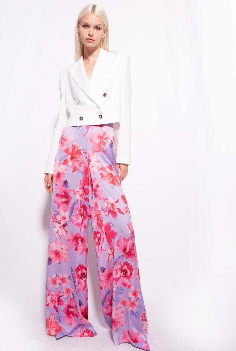 PANTALONI AMPI STAMPA FIORI - Vittorio Citro Boutique