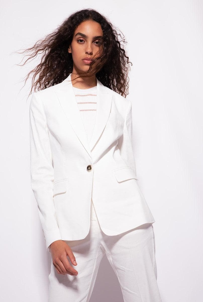 Blazer monopetto in lino - Vittorio Citro Boutique