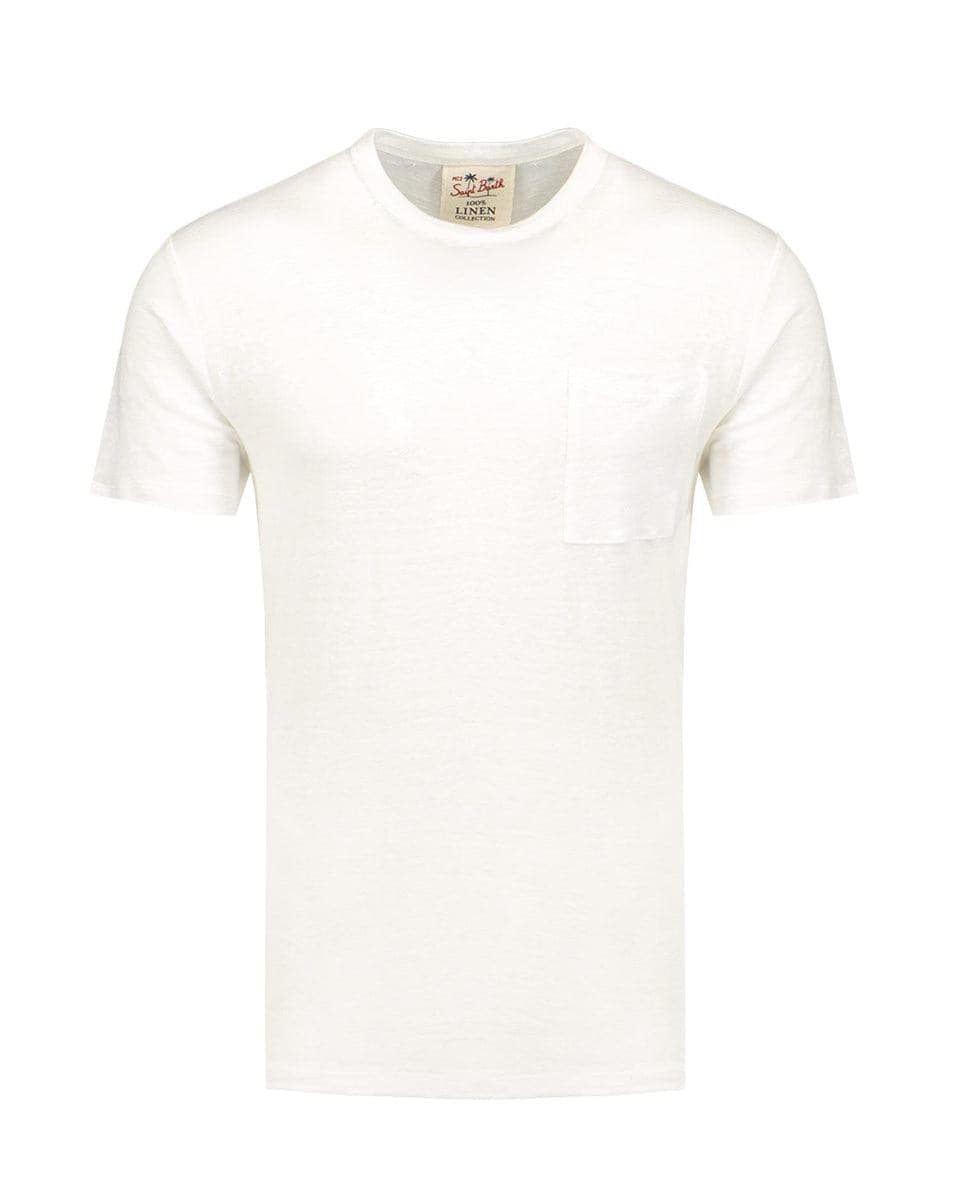 T-shirt in lino-T-shirt-Mc2 Saint Barth-Vittorio Citro Boutique