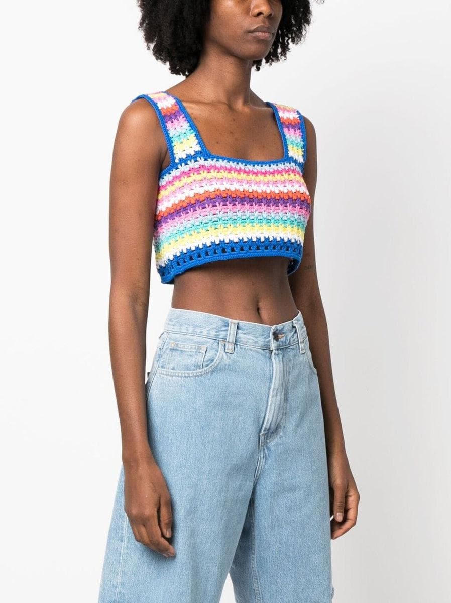 TOP HALIMA CROCHET MULTICOLOR-Top-Mc2 Saint Barth-Vittorio Citro Boutique