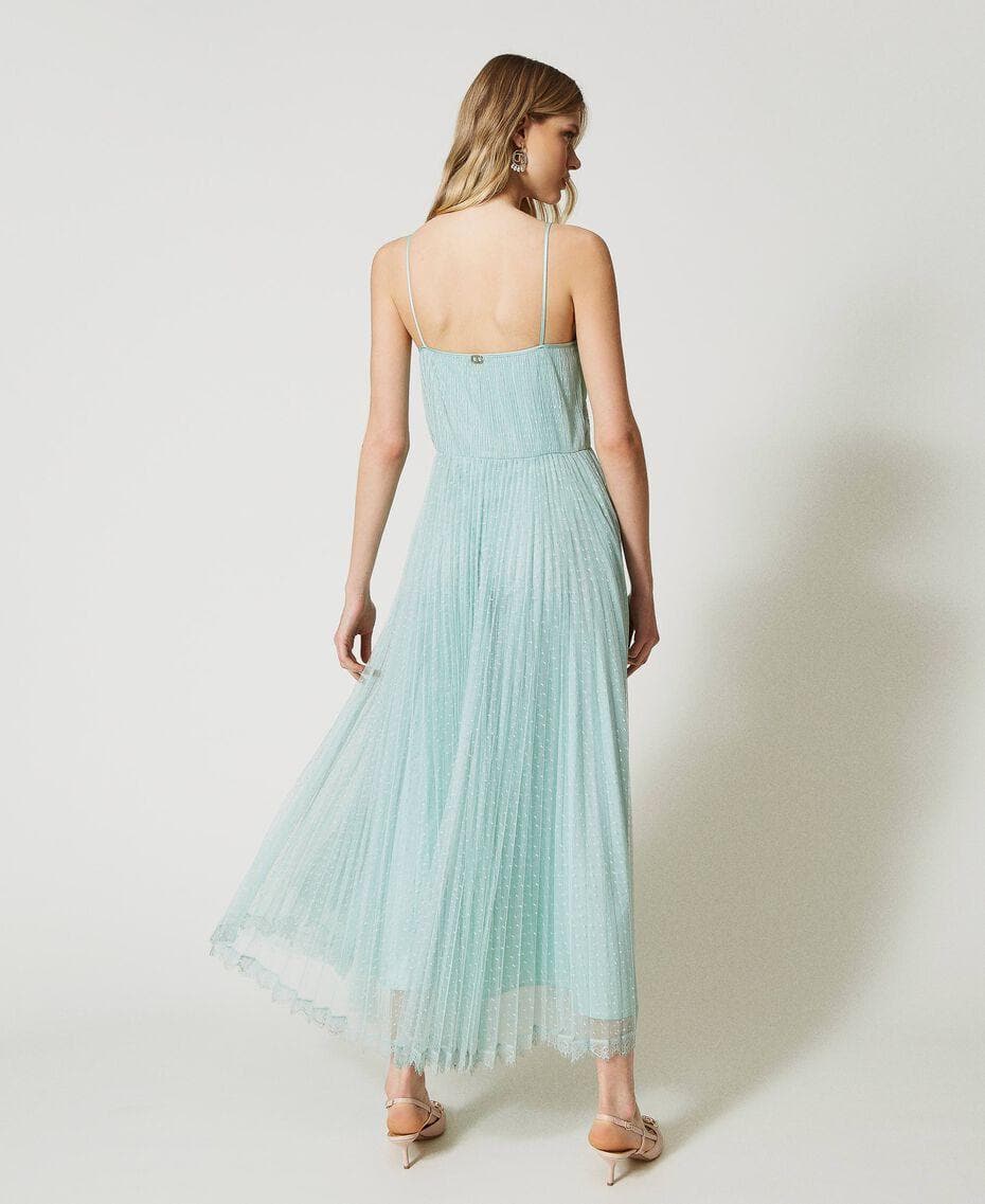 Abito lungo in tulle plumetis - Vittorio Citro Boutique